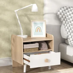 AIYAPLAY Estilo De Vida*Homcom - Mesilla de noche infantil