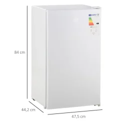 Homcom Figuras De Acción*- Mini Nevera Blanca con Congelador 91L