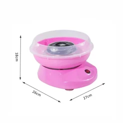 Homcom Figuras De Acción*- Máquina Rosa de Algodón de Azúcar