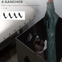 Homcom Estilo De Vida*- Paragüero Negro