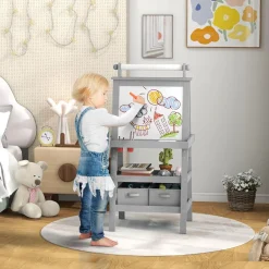 AIYAPLAY Steam|Arte Y Manualidades*Homcom - Pizarra doble cara con caballete