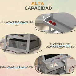 AIYAPLAY Steam|Arte Y Manualidades*Homcom - Pizarra doble cara con caballete