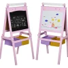 Homcom Steam|Arte Y Manualidades*- Pizarra infantil 3 en 1 con caballete