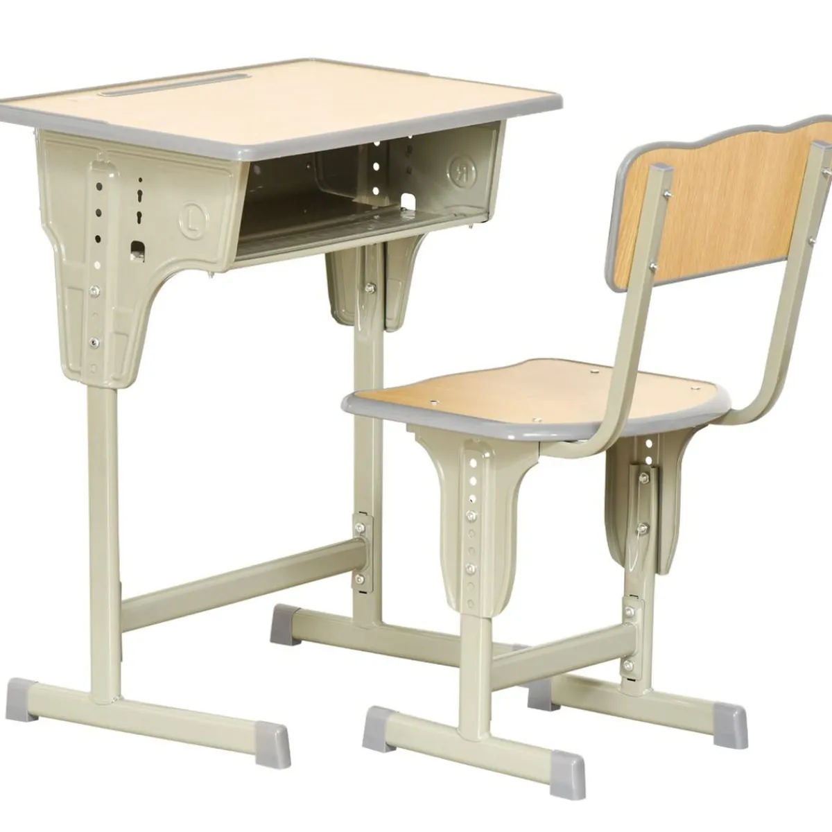 Homcom Estilo De Vida*- Set Pupitre + Silla infantil Vintage