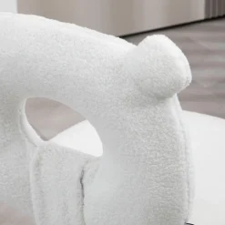 Homcom Estilo De Vida*- Silla infantil de borreguito Blanco