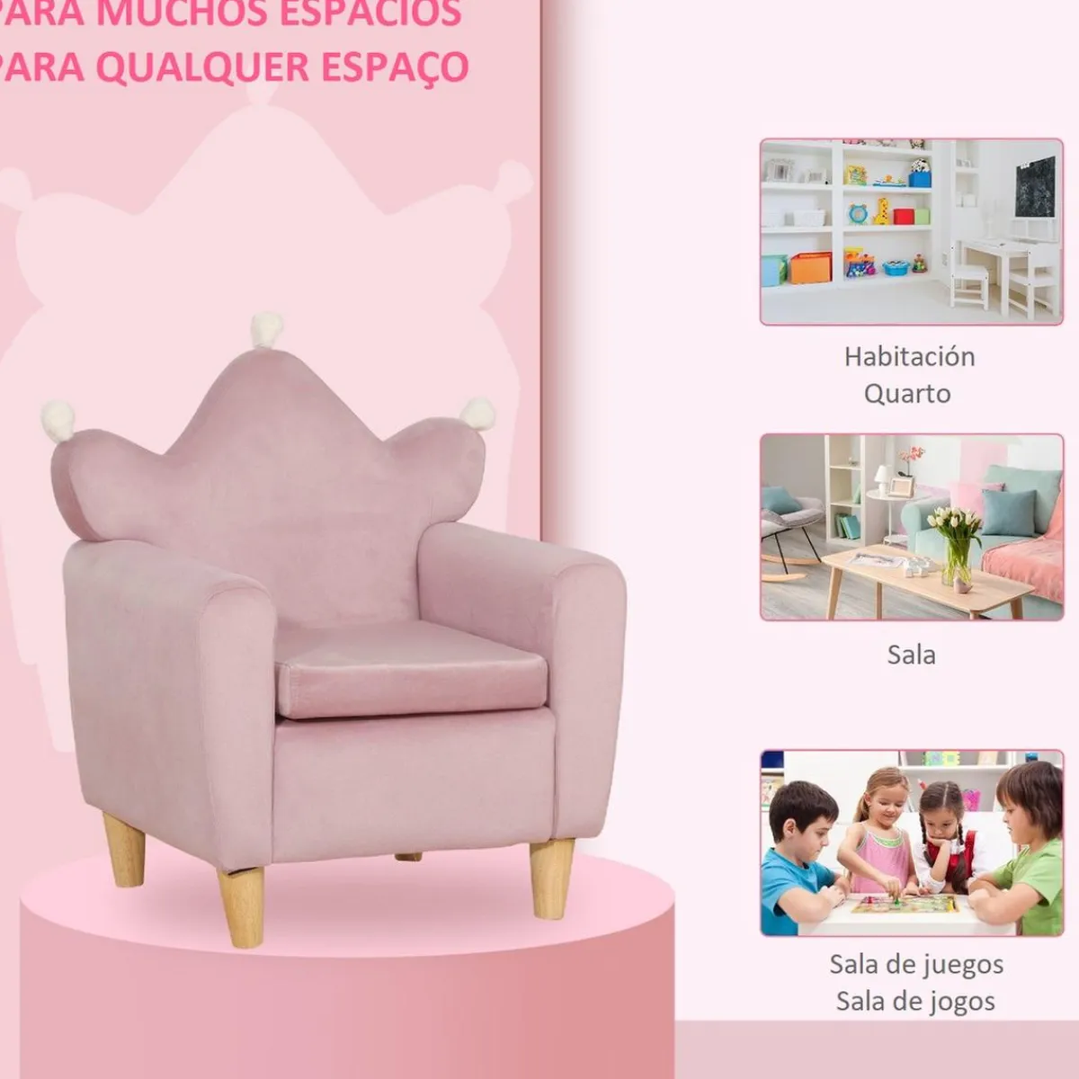 Homcom Estilo De Vida*- Sillón infantil