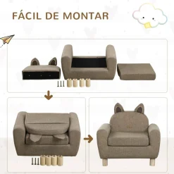 Homcom Estilo De Vida*- Sillón infantil
