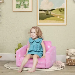 AIYAPLAY Estilo De Vida*Homcom - Sillón infantil Rosa brilla en la oscuridad