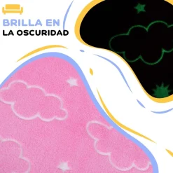 AIYAPLAY Estilo De Vida*Homcom - Sillón infantil Rosa brilla en la oscuridad