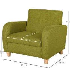 Homcom Entretenimiento·Hamacas Y Columpios|Estilo De Vida*- Sillón infantil Verde