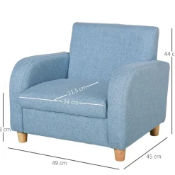 Homcom Entretenimiento·Hamacas Y Columpios|Estilo De Vida*- Sillón tela infantil Azul