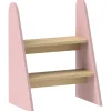 AIYAPLAY Estilo De Vida*Homcom - Taburete Escalera infantil madera Rosa