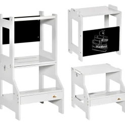 Homcom Estilo De Vida*- Torre aprendizaje 2 en 1 madera Gris