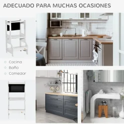 Homcom Estilo De Vida*- Torre aprendizaje 2 en 1 madera Gris