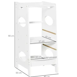 Homcom Estilo De Vida*- Torre de aprendizaje de madera