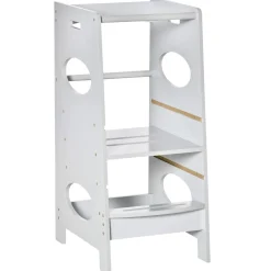 Homcom Estilo De Vida*- Torre de aprendizaje madera Gris