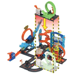 MATTEL Vehículos Y Circuitos*Hot Wheels - Ataque del cocodrilo: Pista para coches con lanzador y vehículo ㅤ