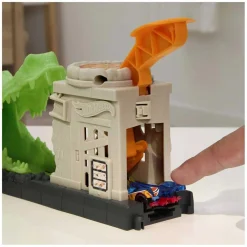 MATTEL Vehículos Y Circuitos*Hot Wheels - Ataque del cocodrilo: Pista para coches con lanzador y vehículo ㅤ