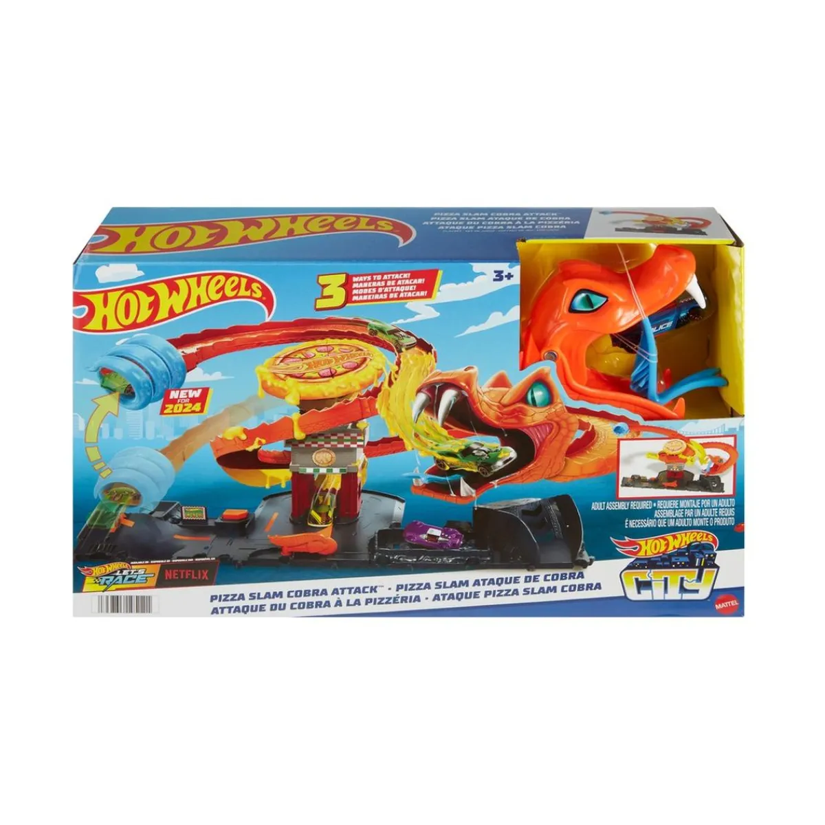 MATTEL Vehículos Y Circuitos*Hot Wheels - City Ataque Pizza Slam Cobra ㅤ