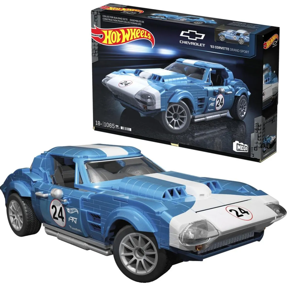 MATTEL Juguetes De Construcción*Hot Wheels - Corvette Grand Sport del 63