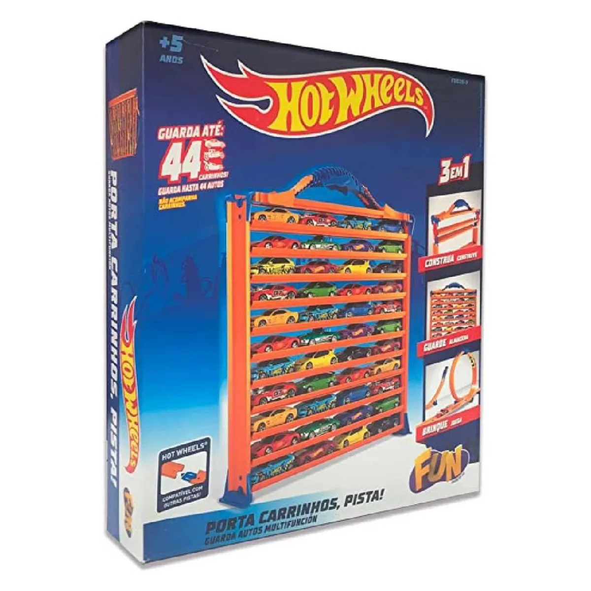 CEFA Vehículos Y Circuitos*Hot Wheels - Maletín portacoches 3 en 1