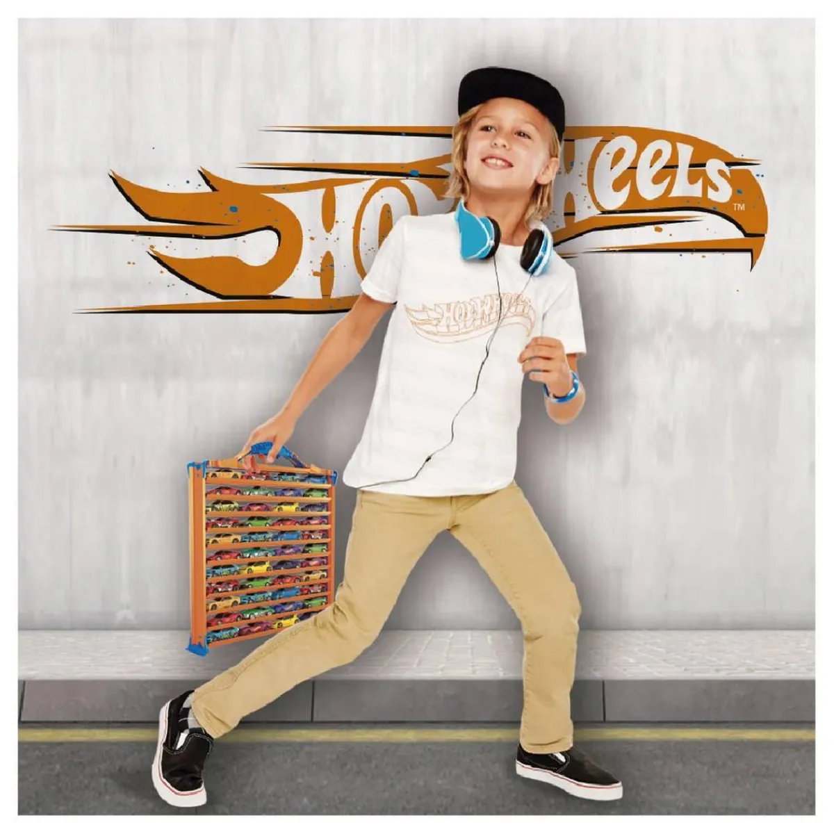 CEFA Vehículos Y Circuitos*Hot Wheels - Maletín portacoches 3 en 1