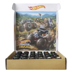 MATTEL Vehículos Y Circuitos*Hot Wheels - Pack de 12 coches Monster Trucks de juguete ㅤ