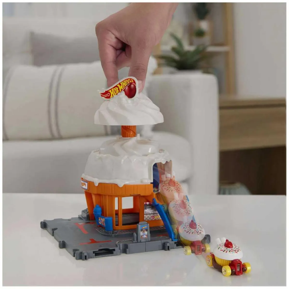 MATTEL Vehículos Y Circuitos*Hot Wheels - Pista de carreras City Tienda de helados con 1 vehículo incluido ㅤ