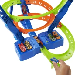 MATTEL Vehículos Y Circuitos*Hot Wheels - Pista de coches con espiral rápida y choques Hot Wheels Action ㅤ