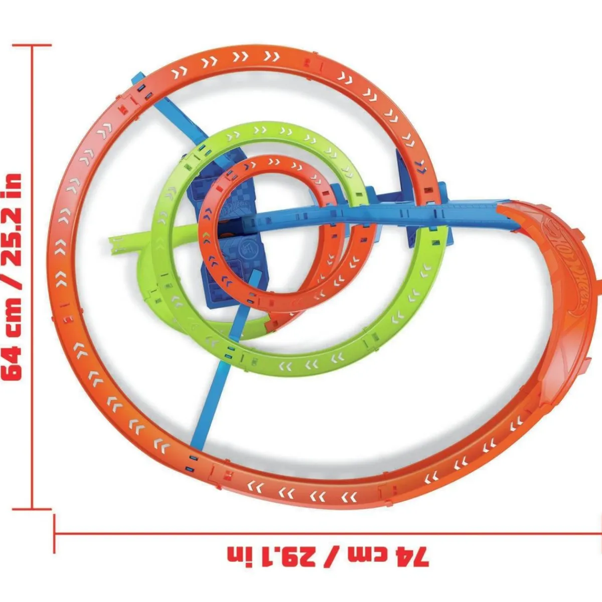 MATTEL Vehículos Y Circuitos*Hot Wheels - Pista de coches con espiral rápida y choques Hot Wheels Action ㅤ