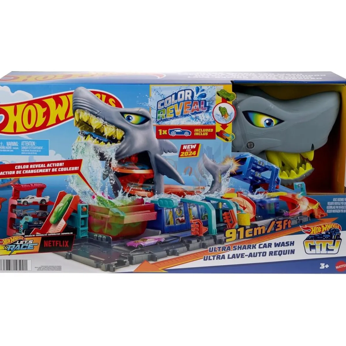 MATTEL Vehículos Y Circuitos*Hot Wheels - Túnel de lavado del Supertiburón