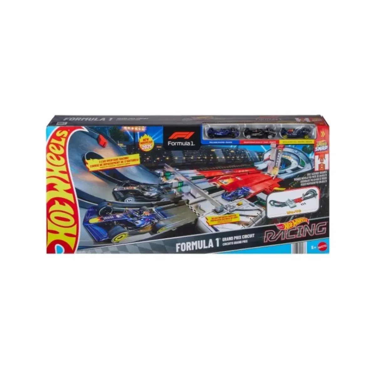 MATTEL Vehículos Y Circuitos*Hot Wheels Racing F1 Motorizada + 3 coches