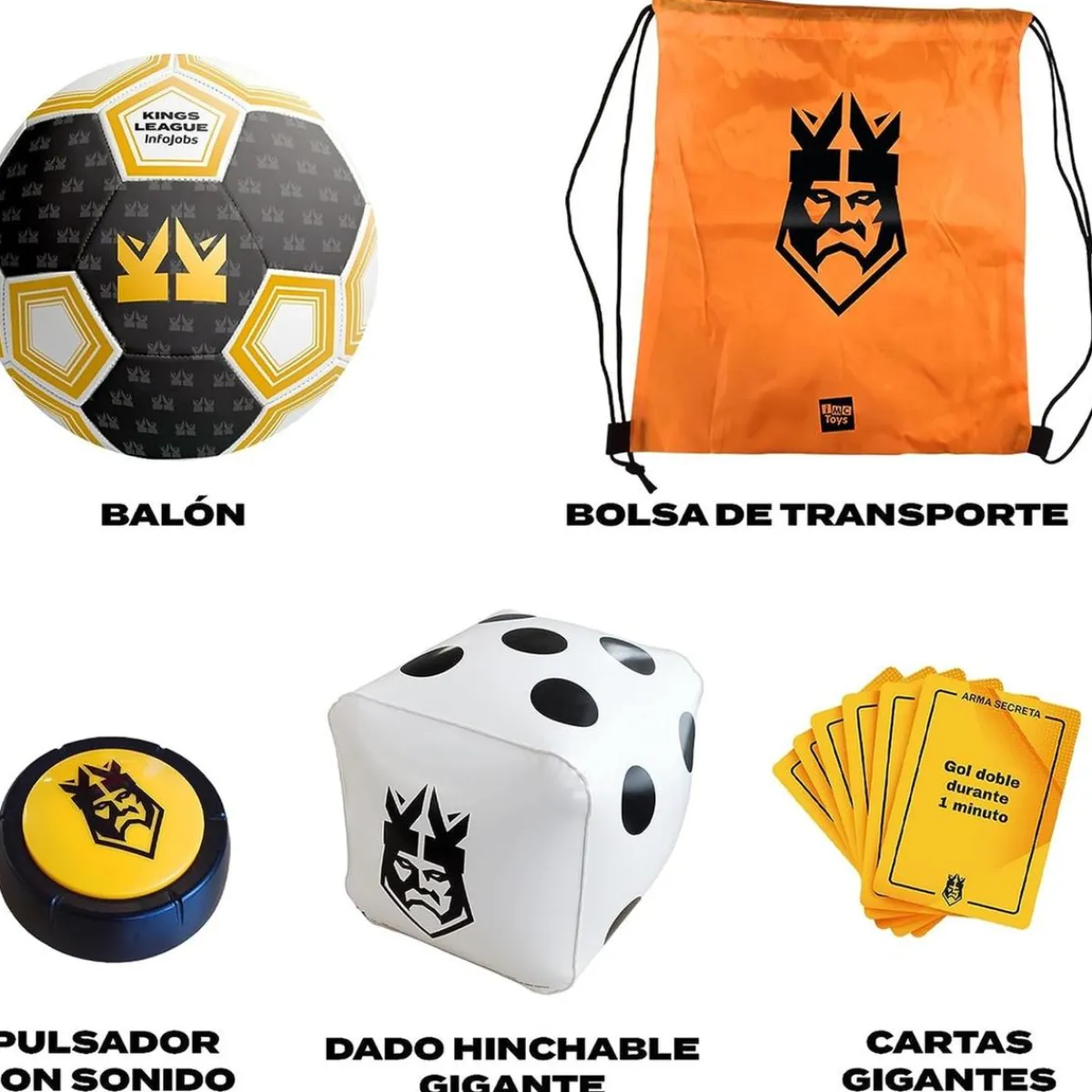 FABA Friki Zone|Juegos Y Puzzles*IMC Toys - Juego de futbol oficial Kings League recrea un partido real ㅤ
