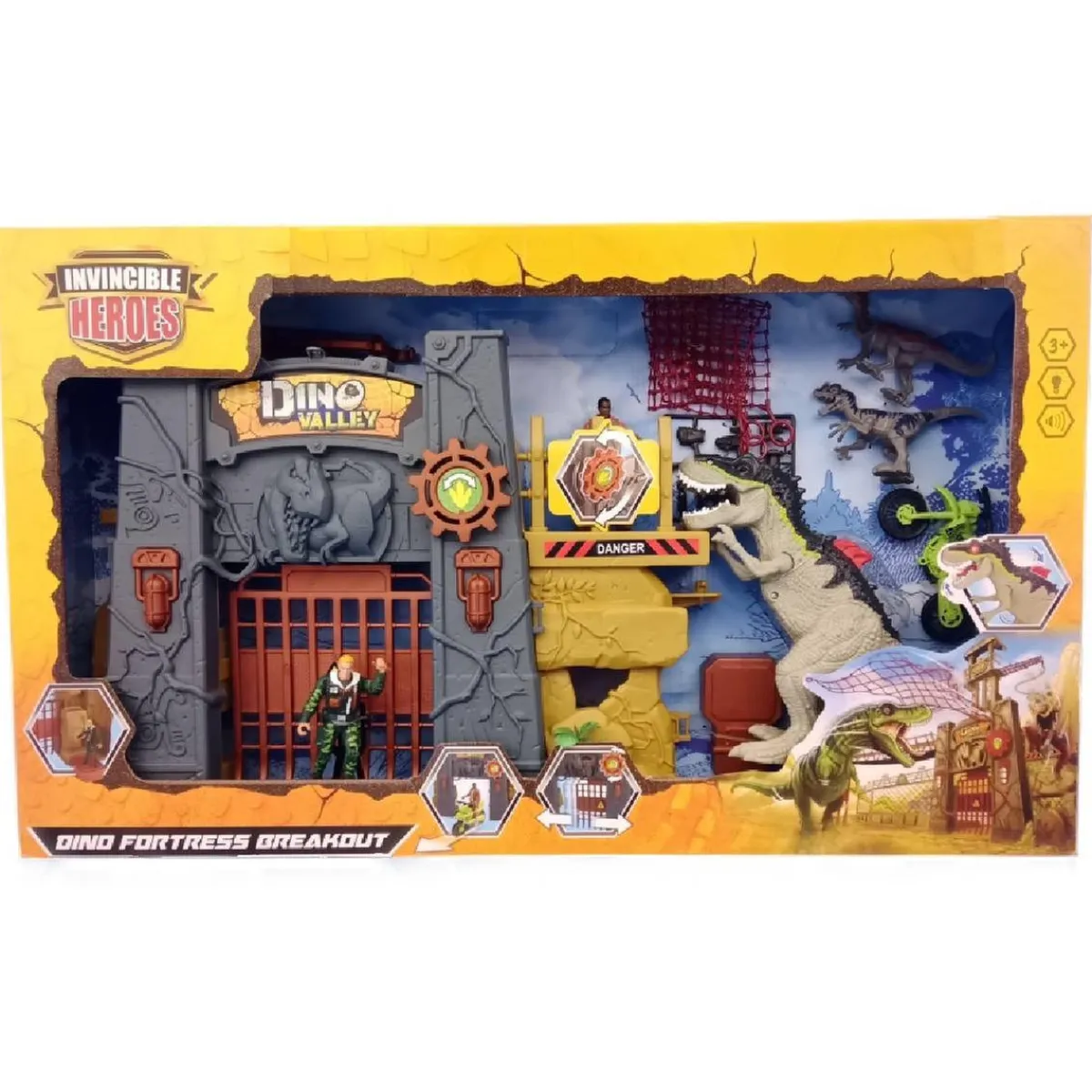 SUPERSTAR Figuras De Acción*Invincible Heroes - Playset dinosaurios con vehículo (Varios modelos)