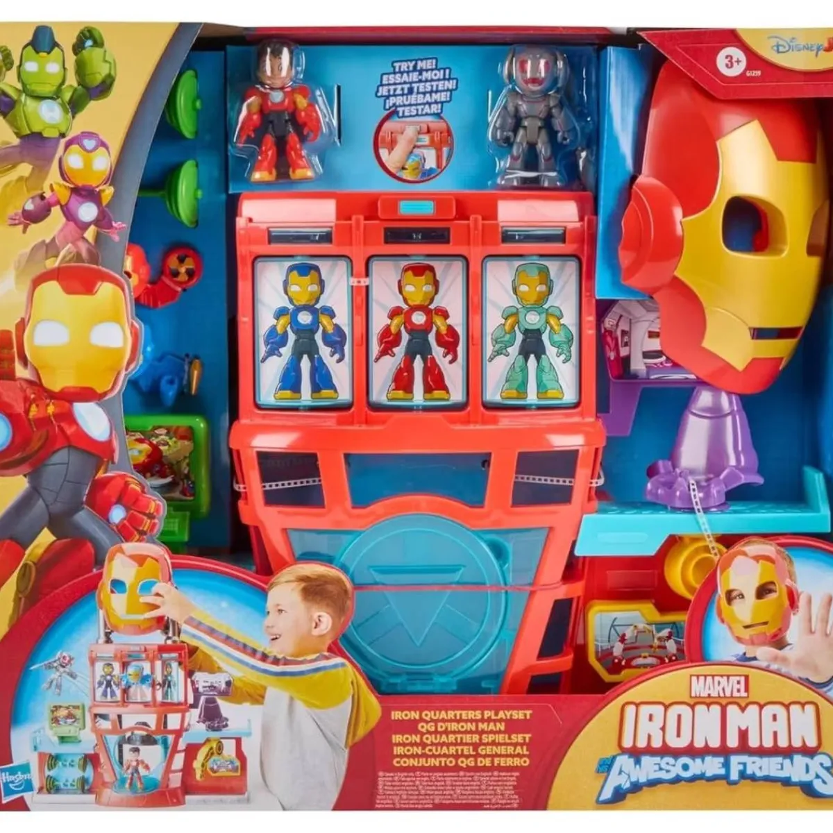 HASBRO EU TRADING Coleccionables Y Mini Mundos*Iron Man and his Awesome Friends - Cuartel General