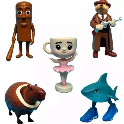 BIZAK Figuras De Acción*Italian Brainrot - Pack 5 figuras 5cm