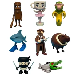 BIZAK Figuras De Acción*Italian Brainrot - Pack de 8 Figuras