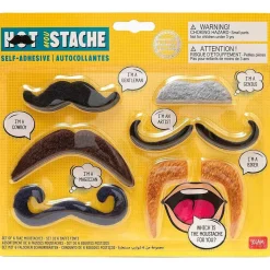 TOYS "R" US Estilo De Vida*Juego de 6 bigotes falsos autoadhesivos variados ㅤ
