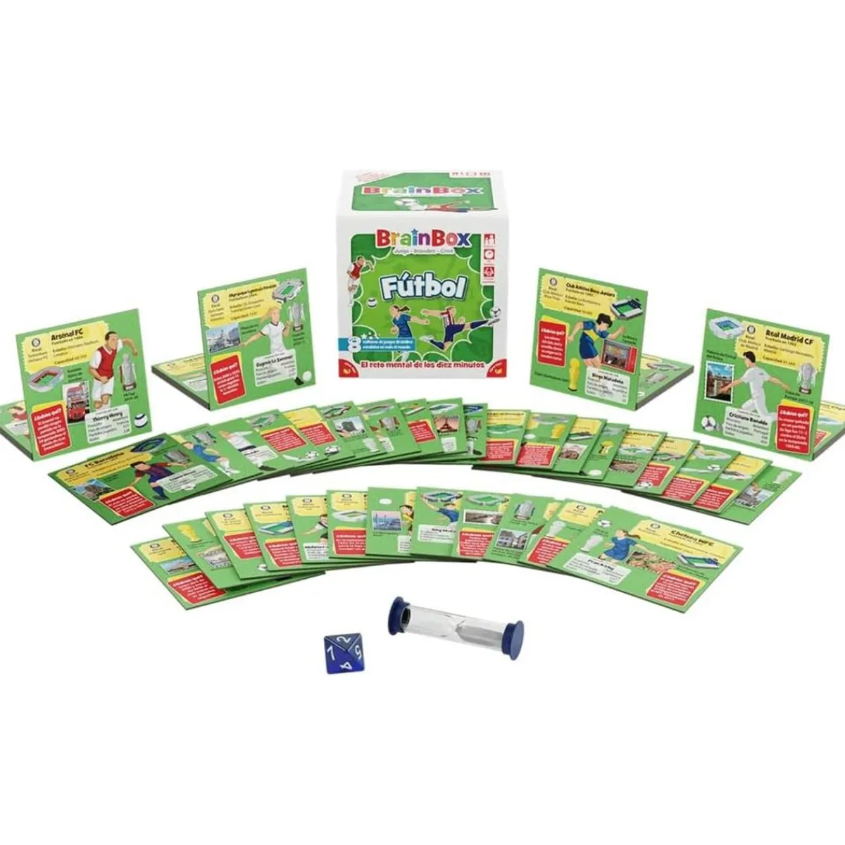 ASMODEE Juegos Y Puzzles|Friki Zone*Juego de Cartas BrainBox Fútbol ㅤ