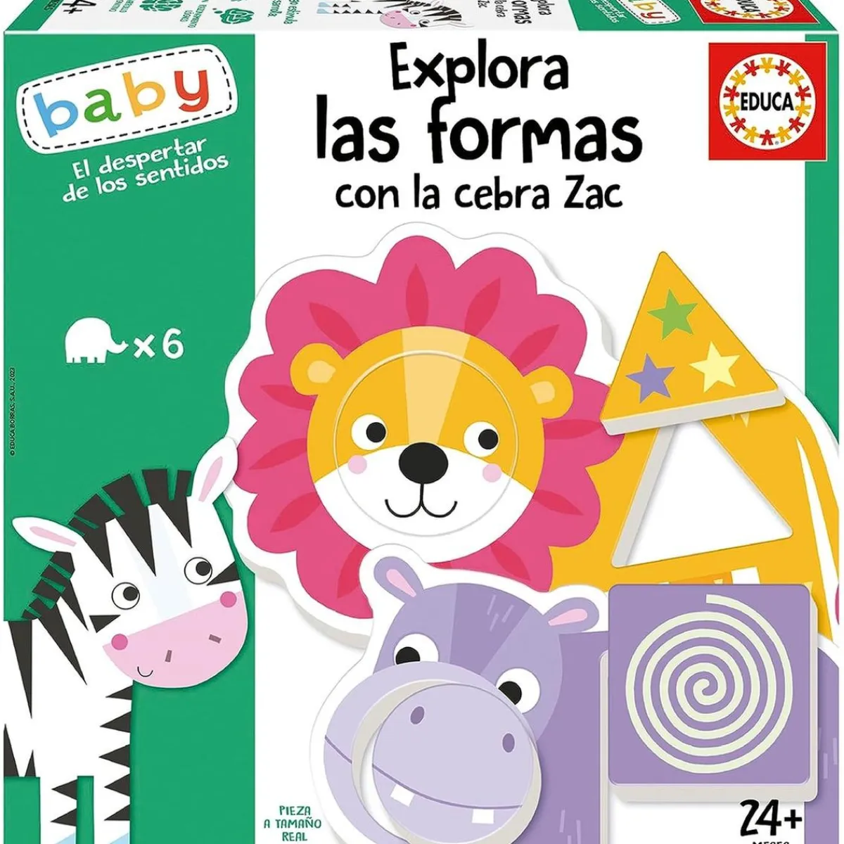BORRAS Juegos Y Puzzles|Friki Zone*Juego educativo de encajables de animales para estimular coordinación y desarrollo cognitivo ㅤ