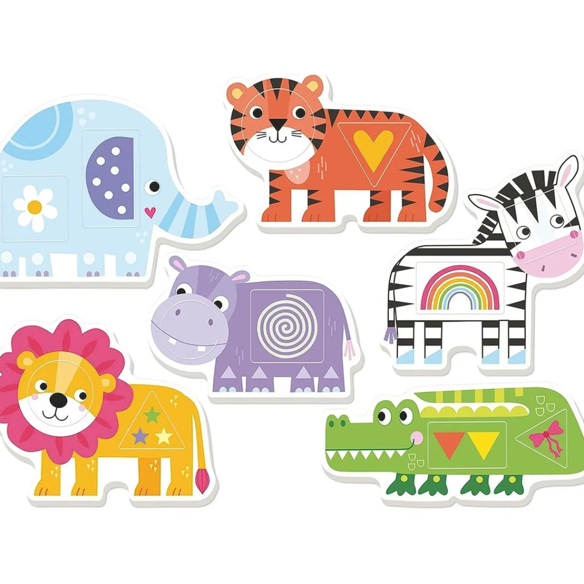 BORRAS Juegos Y Puzzles|Friki Zone*Juego educativo de encajables de animales para estimular coordinación y desarrollo cognitivo ㅤ