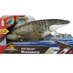 MATTEL Figuras De Acción*Jurassic World - Mosasaurus “Bite ’N Blast” con mini Dilophosaurus