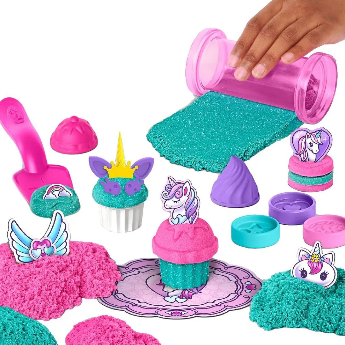 SPIN MASTER Steam|Arte Y Manualidades*Kinetic Sand Pastelería de unicornio