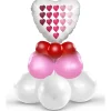 TOYS "R" US Artículos De Fiesta Y Regalos*Kit de decoración y inflado Corazón Blanco Amor (12 globos de látex, 1 globo foil mylar 45 cm) para composición de 75 cm de alto ㅤ