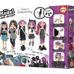EDUCA BORRAS Arte Y Manualidades*Kit de diseño de moda para muñeca estilo academía oscura