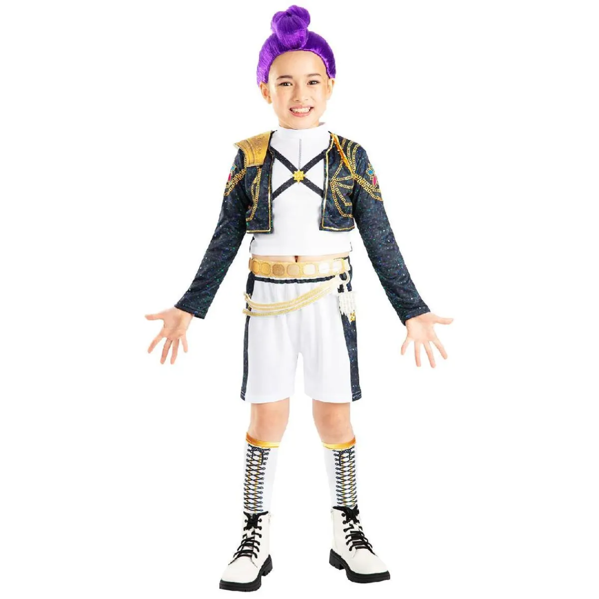 RUBIE´S Halloween|Disfraces*K-pop Demon Hunters - Disfraz Rumi Golden Deluxe - Talla S (7-8 años)