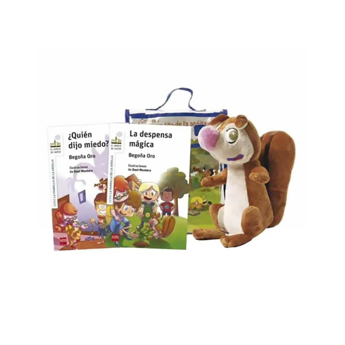 SM Juguetes Educativos Y Libros*La pandilla de la ardilla - Pack 2 libros y peluche de Rasi