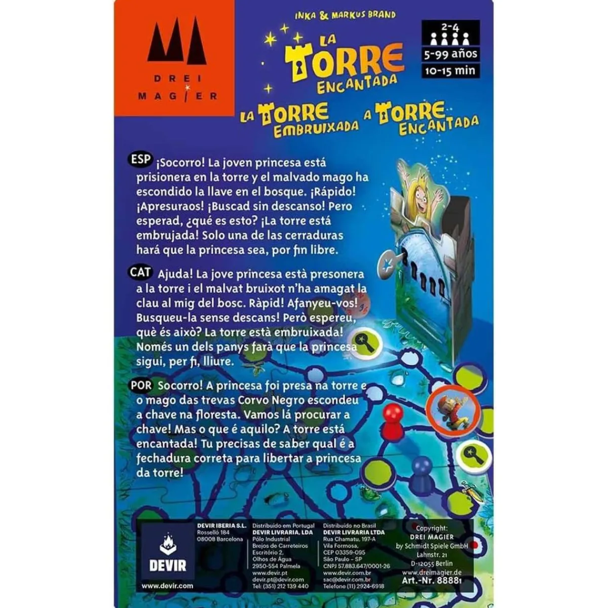 DEVIR Juegos Y Puzzles|Friki Zone*La Torre Encantada Juego Mesa ㅤ