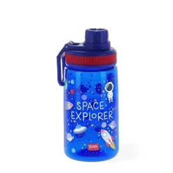 TOYS "R" US Estilo De Vida*Legami - Botella infantil espacial ligera, cierre hermético y sin BPA, 400 ml.
