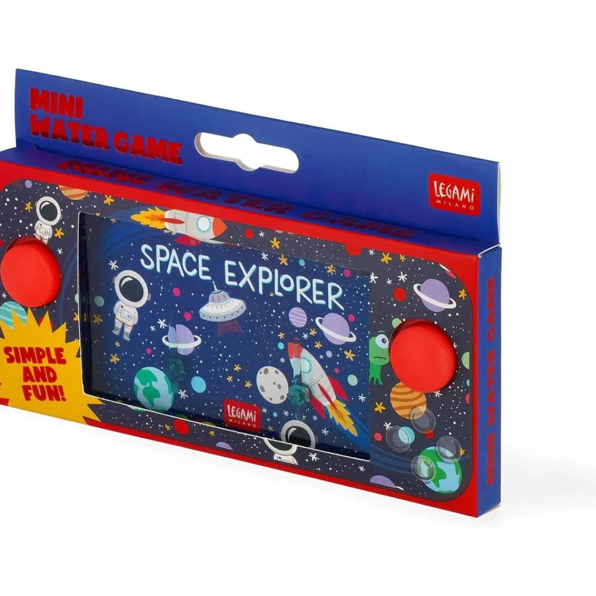 TOYS "R" US Estilo De Vida*Legami - Mini juego de agua portátil con anillos y tema espacial ㅤ